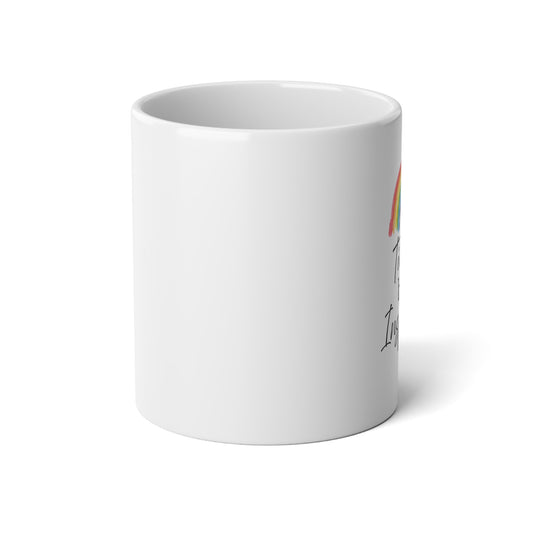 Jumbo Mug - Rainbow 'Thank You for Being You' Inspirational Coffee Cup