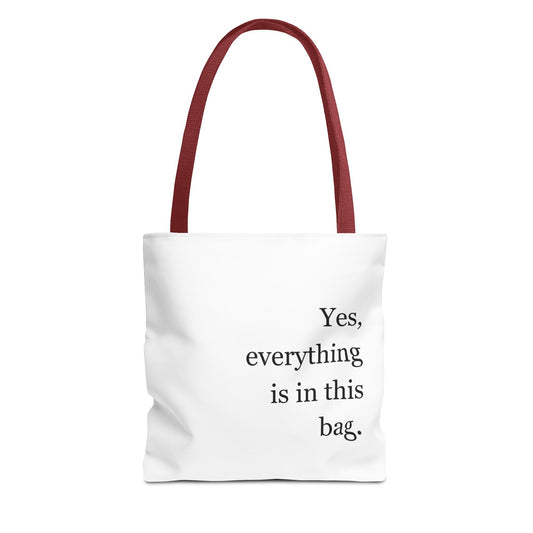 “Yes, everything is in this bag.” Minimalist Everyday Tote