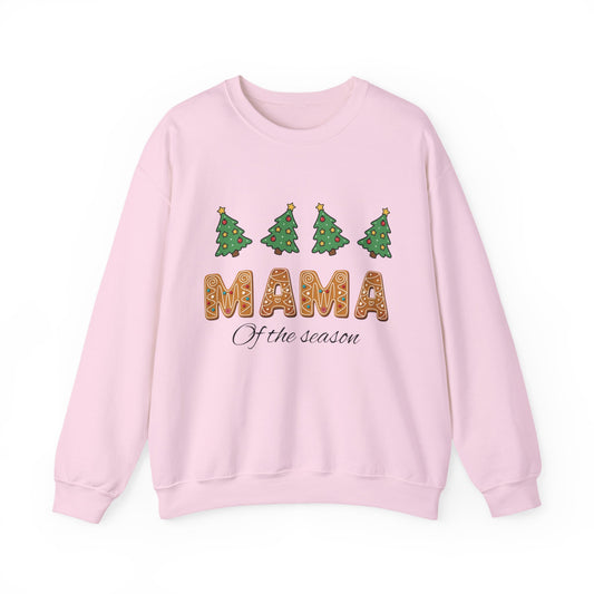 Mama of the Season Sweatshirt — Christmas Tree Gingerbread Holiday Crewneck