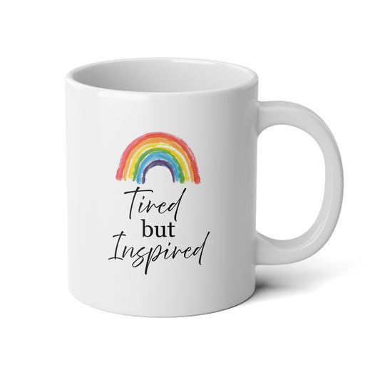Jumbo Mug - Rainbow 'Thank You for Being You' Inspirational Coffee Cup