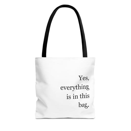 “Yes, everything is in this bag.” Minimalist Everyday Tote